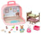Li’l Woodzeez – 2 Hasen-Tierfiguren – Spielzeugkoffer – Sammelfiguren mit Puppenhaus Möbel Set – Kinderzimmer & Zubehör – für Kinder ab 3 Jahren – Hasen-Spielset - Deluxe Koffer