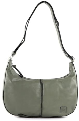 FREDsBRUDER Leder Schultertasche Ginsberg Shoulderbag Sage grün