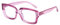 DOOVIC Occhiali da Lettura con Filtro a Luce Blu 2.25 Occhiali da Computer Rettangolari Rosa con Montatura Grande Occhiali da Vista da Donna