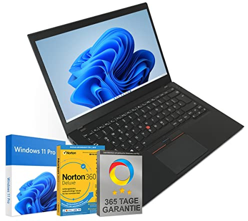 Lenovo ThinkPad T460s 14 Zoll Full HD Laptop Intel Core i5-6300U@ bis zu 3 GHz 8 GB 256 GB SSD mit Windows 11 Pro & GRATIS Antiviren-Software inkl. 365 Tage Garantie (Generalüberholt)