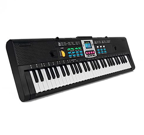 Teclado Piano 61 Teclas Música Digital De Piano Electrónico Instrumento Musical Electrónico con Micrófono