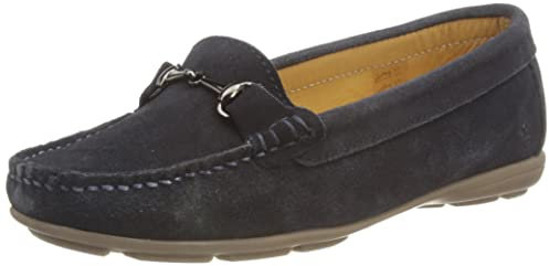 Hush Puppies Ladies Molly Snaffle Loafer, Navy, 5