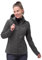 33,000ft Veste softshell imperméable et coupe-vent pour femme - Veste fonctionnelle respirante - Veste de cyclisme légère avec capuche - Coupe-vent pour la course, le cyclisme, la randonnée, gris, 46
