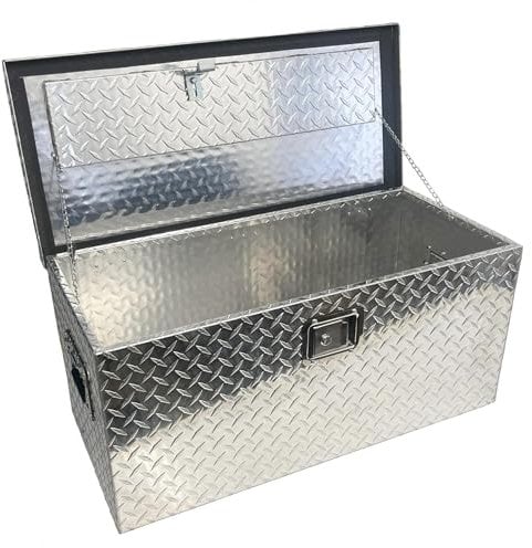 AB Tools Trailer Truck Aluminium Lockable Tool Box Chest Locker Storage 32” x 14” x 14”