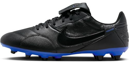 Nike Homme The Premier III FG Football Soccer Shoe, Black/Black-Hyper Royal, 44.5 EU