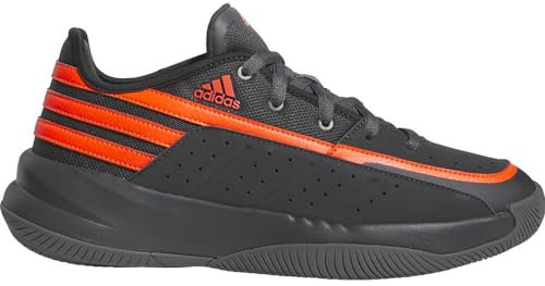 Adidas Unisex Front Court Shoes, Carbon/Grey SIX/SOLAR RED, 44 EU