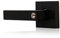 XFORT Quad Entrance Knob Set Matt Black, Door Knob with Lock for Internal Wooden Doors, Complete Set with Tubular Latch and 3 Keys
