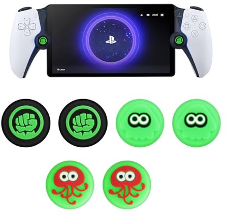 Olycism rutschfeste Daumengriffkappen aus weichem Silikon für Playstation Portal Silikon-Joystick-Kappen Abdeckungen mit Playstation 5 Portal Controller Protector Cover Case für PS5 (3-Paare)