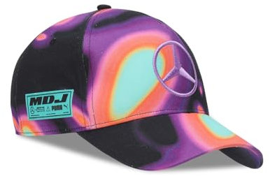 Mercedes AMG Petronas F1 Team - Special Edition Miami Grand Prix - Lewis Hamilton - Mad Dog Jones Collection - Baseball Cap Mütze, Black-AOP