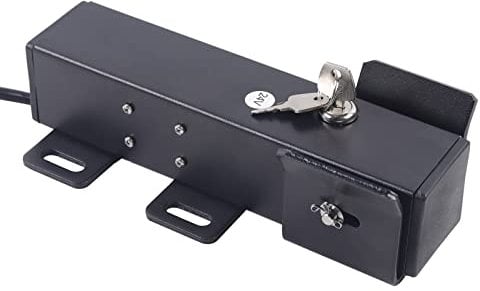Serratura elettrica per cancello a chiave, apriporta scorrevole automatica, telecomando Regno Unito, di sicurezza per esterni, impermeabile, con telecomando, DC 24 V