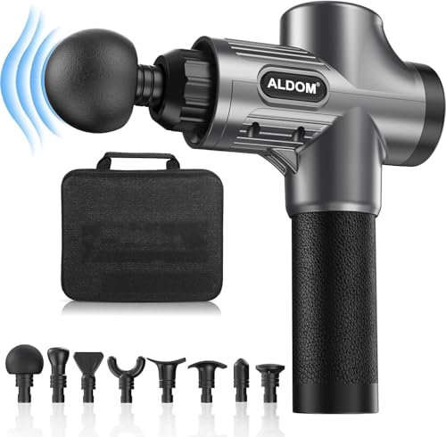 Massagepistole, Massage Gun mit 8 Massageköpfen und 30 einstellbaren Geschwindigkeiten Tiefengewebe Massagegerät drahtloses Massagegerät Muskel Massagegerät elektrisch