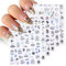 HUTRADE Pack of 6 Nail Stickers,sheets marine Life Theme Self Adhesive Nail Decals for Women Girls, Perfect for DIY Nail Art and Fingernail Decorations