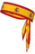 Diadema deportiva con bandera de España, cinta antideslizante para la cabeza para hombres y mujeres, bandas suaves para la cabeza para fútbol, tenis, entrenamiento, correr, ciclismo, yoga y gimnasio