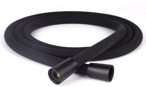 Shower Hose, Food Grade Silicone Shower Head Hose, Kink-Free Handheld Shower Hose Extension, Rv Shower Hose Replacement with Premium Brass Material for Cleaning Pet, Bidet, 60 Inches, Black