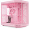 HYTE Y70 Mid-Tower ATX Gaming PC Desktop Case - Panoramic Tempered Glass - Dual Chamber - High Airflow Chassis - PCIE 4.0 Riser Cable Included - New Modern Aesthetic - Strawberry Milk (Pink)