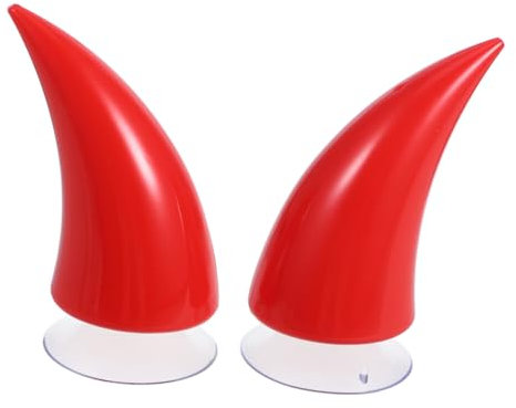 iplusmile 1 Paar Kleine Teufel Hörner Für Helm Saugnapf Hörner Mit Saugnapf Auto Zubehör Für Helm Fahrrad Helm Ski Helm