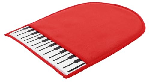 ibasenice Klavierstaubhandschuh für Instrumentenreinigung Möbelhandschuh aus Weichem Vlies Geeignet für Klavier Geige Auto und Mehr Wiederverwendbar
