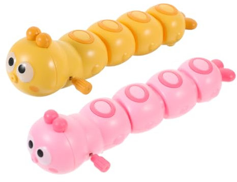 QUMIIRITY 2stücke Aufzieh-raupe Spielzeug Kreatives Aufziehspielzeug Für Junge Mädchen Lustige Spielsachen Mit Uhrwerkmechanismus Partygeschenke Und Geburtstagsgeschenke Schön Anzusehen