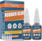 Rubber Glue, Instant Drying and Waterproof, Strong Glue for Rubber, Shoes, Tires, Boots, Belts, Sealing Ring, DIY Crafts (30g*2)