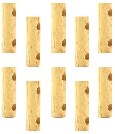 FSLiving 10-Pack Wooden Art Cord Adjuster Brown Color Cable Management Accessories for Pendant Light PJ0745-02