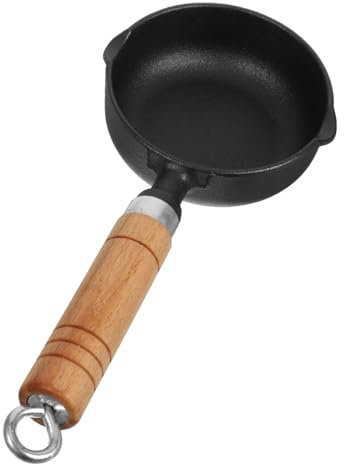 KOCKSHION Gusseisen-brattopf Mit Deckel Kleiner Ölgießtopf Eisentopf Topf Mit Griff Gusseisenpfanne Kleiner Eisentopf Für Kochen Öl Und Butter Schmelzen