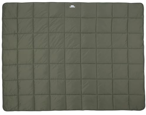 Trespass Camping Blanket Coorie - Multi Function Padded Blanket with Snap Fasteners, Travel Blanket with Stuff Sack, Camping Accessories Throw Blanket