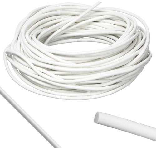 10m x 5mm Silikon-dichtungsstreifen, Silikon Schaumstoff Dichtstreifen | Silikons-Schaumstoff-Dichtungsstreifen, Dichtungsstreifens, Fugenfüllprofil Schaumstoffs, für Türen, Fenster und Wandfugen