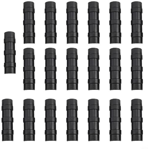 Niceminiwall Lot de 20 colliers de serrage pour tuyaux de serre - 20 mm, 22 mm, 25 mm, 32 mm - Connecteurs en plastique pour sécuriser les films - Rangées, filets, tunnels, cerceaux à encadrer les