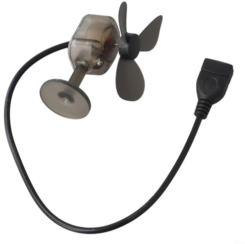 Honseadek Turbina de viento portátil, carga USB 5W, banco de energía para ciclismo al aire libre, luz atmosférica, generador de energía renovable, diseño ligero compacto