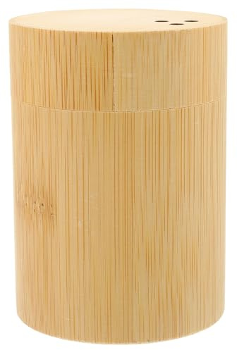 Hohopeti Zahnstocherspender aus Holz mit glatter Oberfläche platzsparend und leicht sicherer Holzbehälter für Zahnstocher und Wattestäbchen praktischer Haushaltsspender für Snacks und