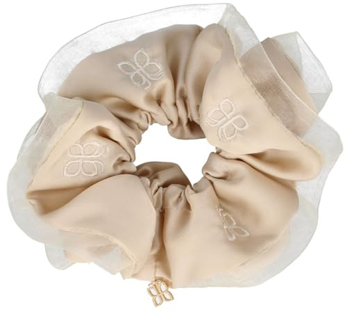 PARSA Beauty Signature Collection Scrunchie mit Stickerei | Hochwertiges Haargummi, Stylisch, 1 Stück, Premium Qualität, Elegantes Design, Haarschonend, Vielseitig Einsetzbar