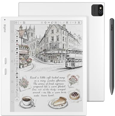 Bigme B10 Color E‑Paper Tablette 10,3 avec écran E‑Ink avec stylet, 8 Go de RAM 256 Go de mémoire, batterie 6900 mAh, 4G LTE, Android 14 Lecteur numérique de notes et de lecture
