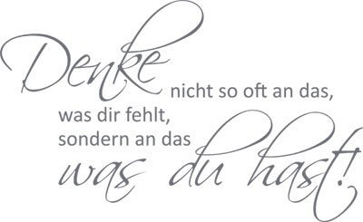 GRAZDesign Wandtattoo Sprüche Motivation für Betrieb, Büro, Wohnzimmer, Sport Wandaufkleber - 82x50cm / 071 grau