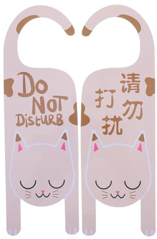 NUOBESTY 2pcs Do Not Disturb Sign Door Hanger Sign for Home Office Restroom Conference Hotles Hospital Privacy Slide