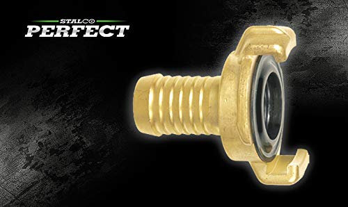 Stalco Perfect SCHNELLKUPPLUNG SCHLAUCHTÜLLE 3/8/10mm Schlauchkupplung Messing