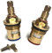 Quarter Turn Tap Valve Ceramic Cartridge Pair Non Threaded Collar 20 Teeth