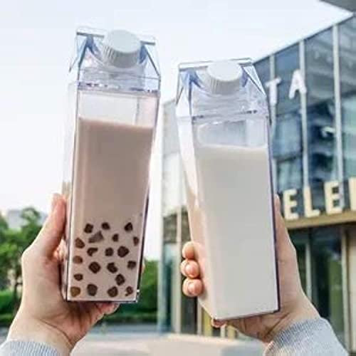 Milk Carton Water Bottle - Clear