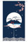 Ofat Home Japonaise Noren Rideau de Porte à Suspendre au Mur Fuji et Fleurs de Cerisier, Peinture pour Chambre à Coucher, Cuisine, Salle de Bain, décoration de Porte, cloison de pièce, Bleu, 85x150cm