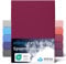 etérea Premium Spannbettlaken 140x200cm - 160x220cm Bordeaux – extra Jersey Spannbetttuch bis 35cm Höhe – 160 g/m² gekämmte Baumwolle – Boxspring & Wasserbett Bettlaken