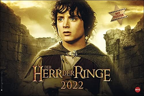 Der Herr der Ringe - XL Broschurkalender - Kalender 2022 - Heye-Verlag - Wandkalender mit Poster - 45 cm x 30 cm (offen 45 cm x 60 cm)