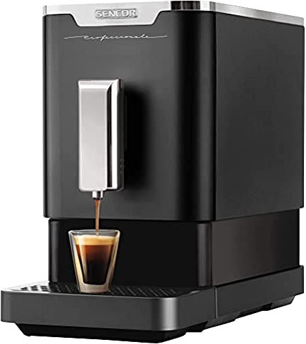 SENCOR Fina Máquina espresso automática, 1470 W, negro/plata
