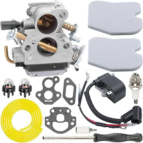 ZAMDOE Carburatore per Husqvarna 235E 235 236 236E 240 240E 120 Mark II Motosega per Jonsered CS2234 CS2238 CS2234S CS2238S, Kit Tune Up Sostituisce C1T-W33C 574719402 545072601 545061801