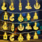 TOPJOWGA LED Muslim Ramadan Lichterkette, Eid Mubarak Stern Mond Lichterketten, 3M 20LED Eid Ramadan Laternen Lichterkette, Batteriebetrieben Islam Festival Lichter Ramadan Dekoration