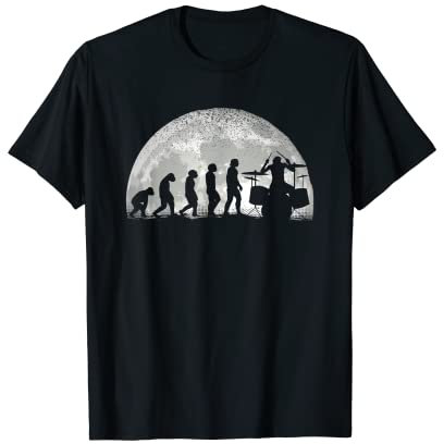 Schlagzeug Drums Drumming Schlagzeuger Evolution T-Shirt