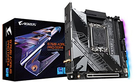 GIGABYTE B760I AORUS Pro DDR4 (LGA 1700/Intel/B760/Mini-ITX/DDR4/Dual M.2/PCIe 4.0/USB 3.2 Gen2X2 Type-C/WiFi 6/Intel 2.5GbE LAN/Q-Flash Plus/Placa Base)