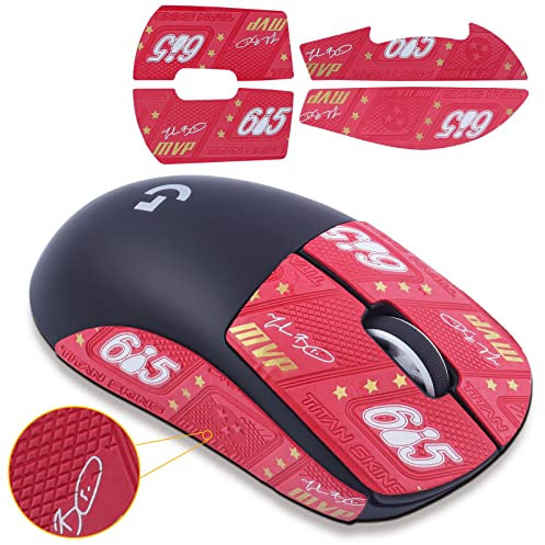 Hyekic,Mouse Anti-Slip Grip Tape fit for Logitech G Pro X Superlight Wireless Gaming Mouse,Ultrathin Mouse Skin Self-Adhesive Design Sweat Resistant Good Hand Feel Professional Mice Sticker