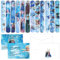 Pellinch Eiskönigin Kinder Mitgebsel,12 Schnapparmbänder,12 Deutsche Einladungskarten 12 Umschläge Einladung Party Geburtstag Spielzeug Eiskönigin für Kinder Mädchen Jungen Give Aways Party Zubehör