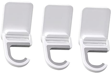 3 Piezas Ganchos Adhesivos De Pared Para Escobas Y Fregonas, Soporte Sin Perforación, Organizador Resistente Para Baño, Cocina Y Hogar