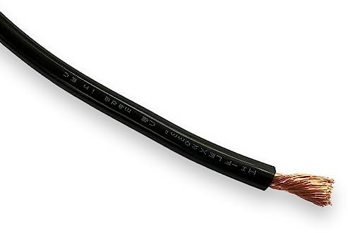 Red & Black Battery/Starter/Welding Flexible PVC Cable Wire 110/170/345 Amp 16mm 25mm 35mm by MKGT® (20mm² Black, 5 Meters)