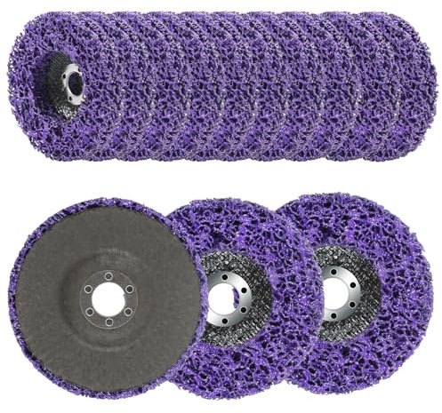 Mirthbuy 10pcs Strip Discs, 115cm x 22cm - Angle Grinder Discs for Paint, Rust, Welds & Oxidation Removal